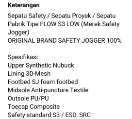 Sepatu Safety Untuk Kerja
