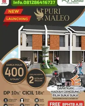 cluster maleo bebas banjir cicilan 2jutaan all in