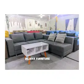 Sofa L putus cover kanvas
