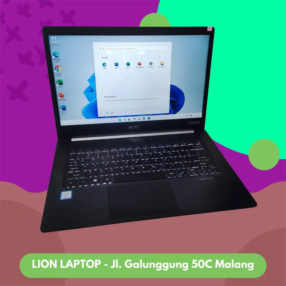 RINGAN&SLIM RAM 16GB i7 gen8 SSD 256GB Acer Travelmate X514 [30|07]
