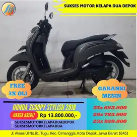 HONDA SCOOPY STYLISH 2018 CASH/KREDIT DP MURAH ANGSURAN RINGAN
