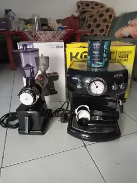 Mesin kopi expresso plus grinder elektrik
