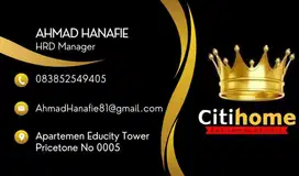 Disewakan bulanan studio furnish Apartemen educity by Citihome