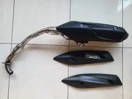 Knalpot Honda PCX Vario 160 (Ori Rob1) GRATIS baut Titan + Cover