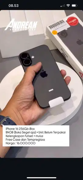 Iphone 16 256gb buka segel aja