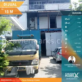 Gudang Raya Kedung Cowek luas 1.541m2 dimensi 12x128 meter