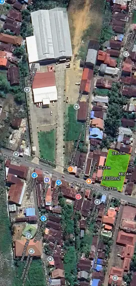 Di jual Tanah Jl.Adisucipto L28xP48