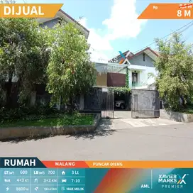 Dijual Rumah Puncak Dieng Malang Bangunan Terawat Siap Huni