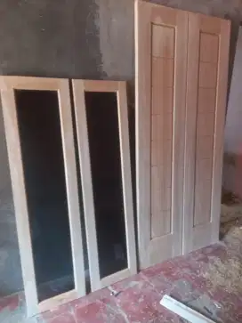 Jual dan jasa pembuatan kusen, pintu, lemari,