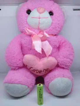 Boneka Beruang Pink love 2