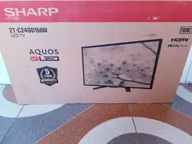 TV LED SHARP 24in Digital TV Kondisi Normal Mulus Garansi