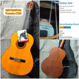 Gitar klasik nylon original Yamaha C315 siap pakai istimewa