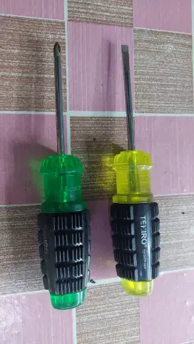 Tekiro Obeng Gagang Karet Plus Minus 5mm 7mm Original