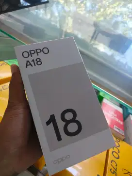 New Oppo A18 ram4/128 garansi resmi 1 tahun