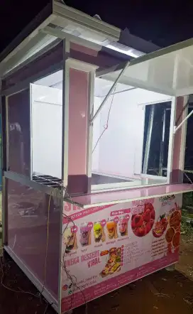 BOOTH KONTAINER/GEROBAK KONTAINER/KONTAINER/GEROBAK DORONG /GEROBAK