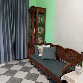Jual murah furniture set kursi,lemari,meja kayu