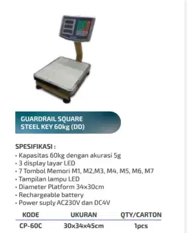 TIMBANGAN DIGITAL 60 KG Pagar Original Capasito