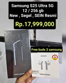Rp.17,999 PROMO ‼️
Samsung GALAXY S25 ULTRA
BARU , SEGEL , RESMI SEIN