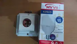 LAMPU+SAKLAR/ LAMPU+FITTING LAMPU