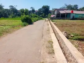 Jual tanah pingir jalan luas 280tmbk srt ajb taman bagus datar