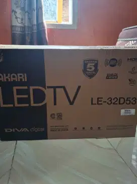 jual tv led akari smart androit 32 inci msh baru