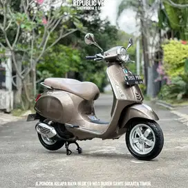 JUAL CEPET VESPA PRIMAVERA 150 3V Th 2015 WARNA COKLAT RARE COLOUR