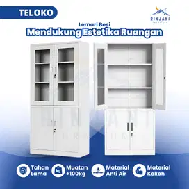 Lemari Arsip Kantor TELOKO – lemari berkas besi | lemari kaca besi