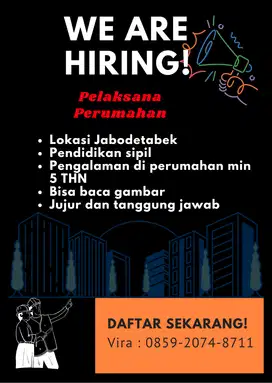 Lowongan Pekerjaan Pelaksana