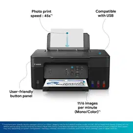 Printer CANON Pixma G2730 Inkjet Print Scan Copy All in One