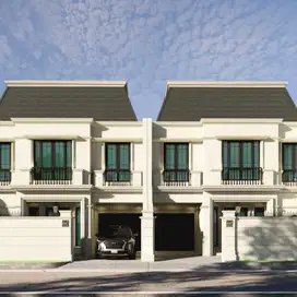 BRAND NEW, RUMAH MEWAH AMERICAN CLASSIC DENGAN ROOFTOP DI CEMPAKA PUTI