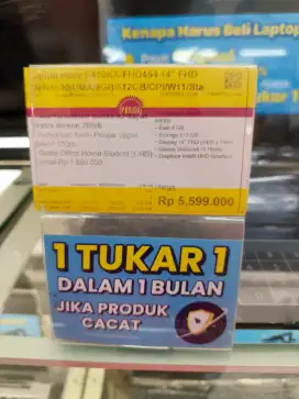 Kredit Laptop Asus Celeron cuma KTP aja