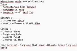 Dash electric membuka loker Rider kurir jakarta selatan, depok, bogor
