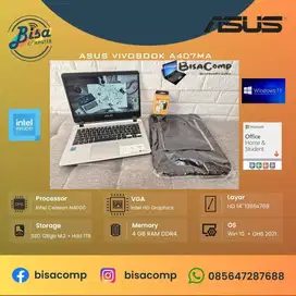 Asus vivobook A407MA Intel N4000 ssd 128gb Hdd 1 TB ram 4gb Fingerprin