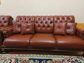 Dijual Sofa Kayu Jati + Bonus Meja Tamu Jati