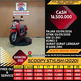 KREDIT DP 1JTAN UDAH BISA PULANG HONDA SCOOPY TH 2020 PLAT DEPO PAJAK