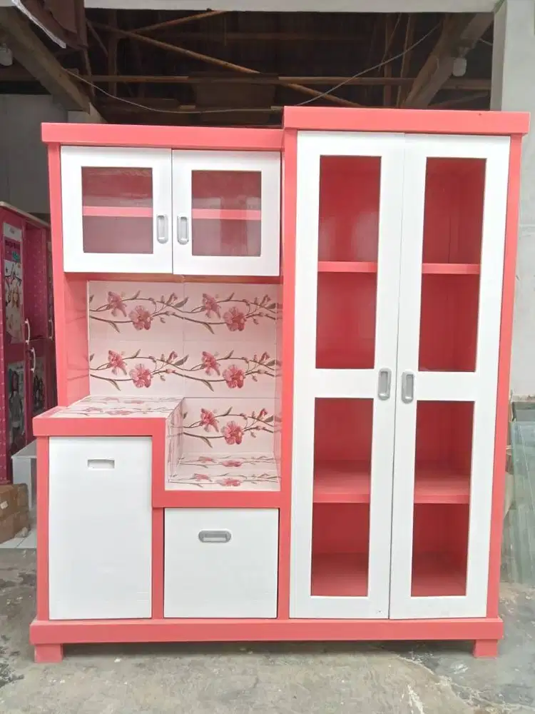 Dijual rak sayur rak dapur kayu rak piring kayu minimalis