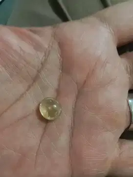 Cincin perak micro seting batu yellow safir natural