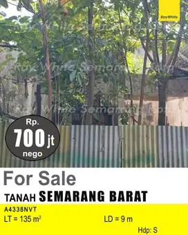 DIJUAL TANAH DI SEMARANG BARAT A4338
