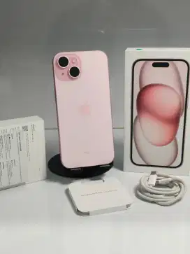 iPhone 15 128GB iBox Garansi 11 Juni 2026 - Pink