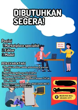 Butuh Marketplace, Editor & Model