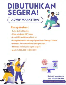 Dibutuhkan segera marketing sales dan marketing digital