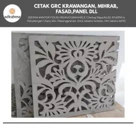 CETAK CUSTOM GRC KRAWANGAN ORNAMEN DINDING
