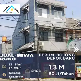 Cibinong Bogor Dijual Sewakan Ruko Lokasi Strategis Dalam Perumahan