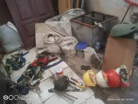 Barang Bekas / Alat Kerja Tukang, Bor, Grenda, Potongan Keramik, dll