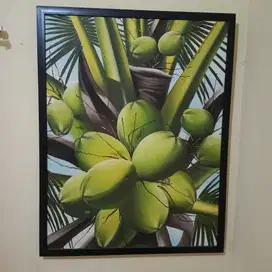 Lukisan cat minyak pada kanvas ukuran 90 x 70 cm