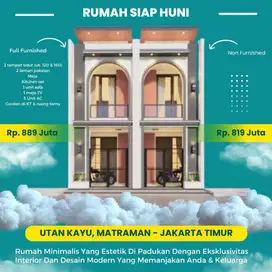 Rumah Estetik dan Ekslusif di Utan Kayu Matraman Jaktim