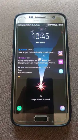 Samsung S7 Flat ex SEIN kondisi Normal