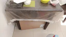 [MEJA MAKAN + 4 KURSI] + MEJA TV KAYU