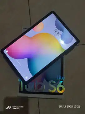 Samsung Tab S6 lite 2020 4/128 cellular lengkap mulus