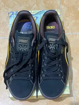 Prelove Sepatu PUMA suede 4 ONE PIECE size 37,5 black-chocolate